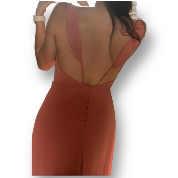 NWT Lulu’s Rise Rusty Rose Maxi Dress - Picture 2 of 7